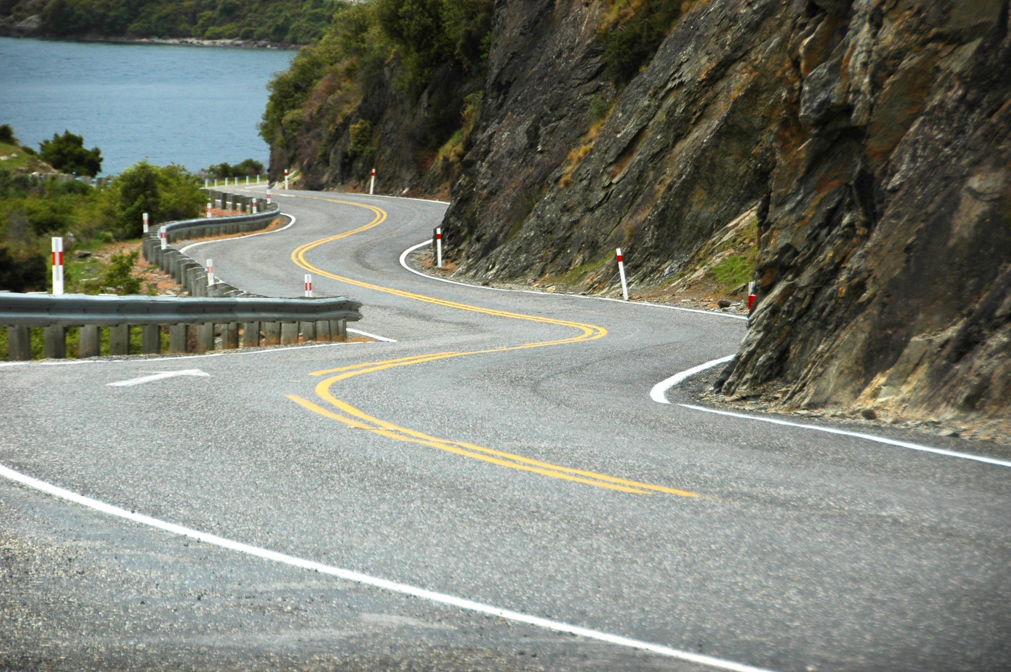 Curvy winding road