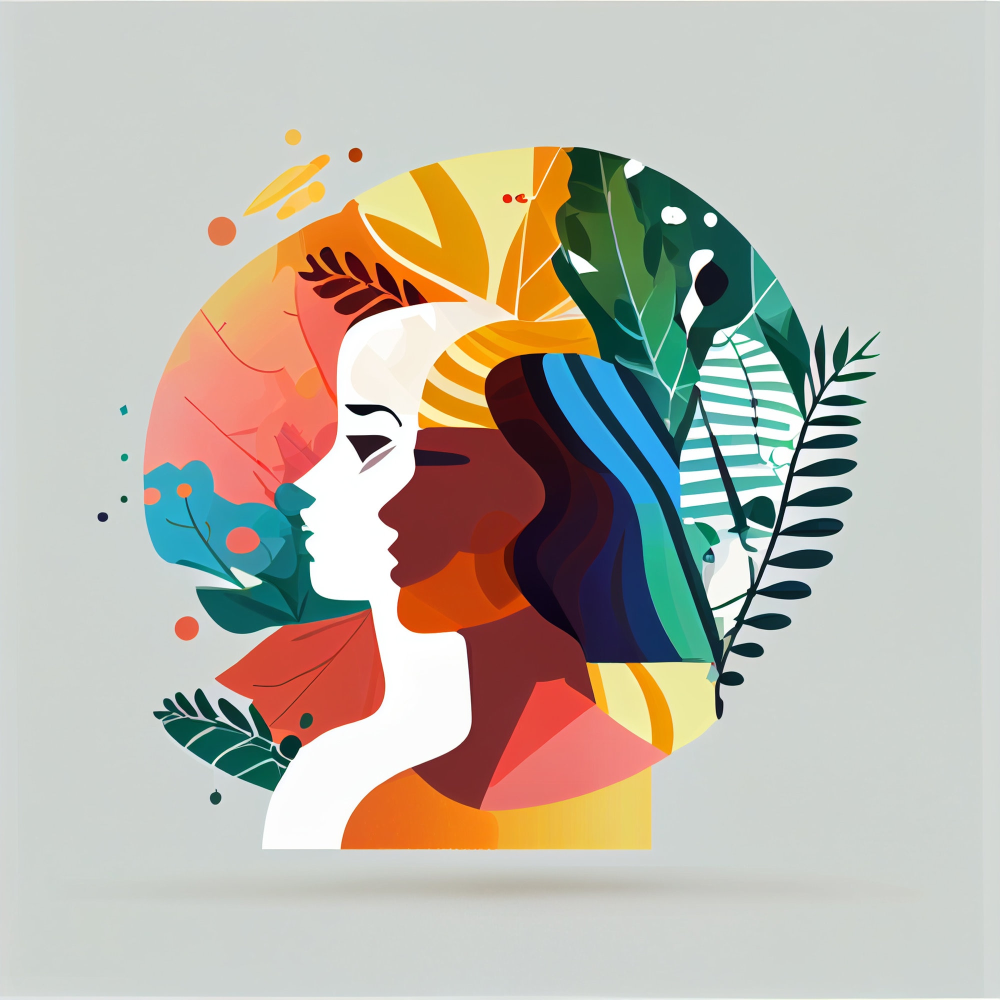 Women and girls illustration