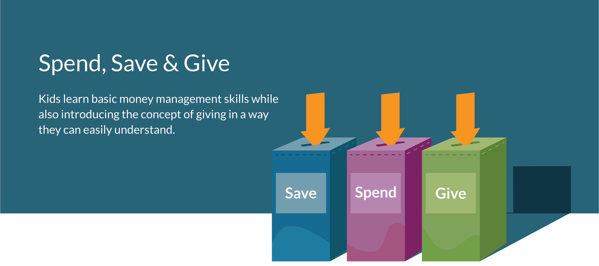 spend save give illustration