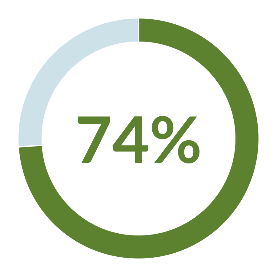 74%