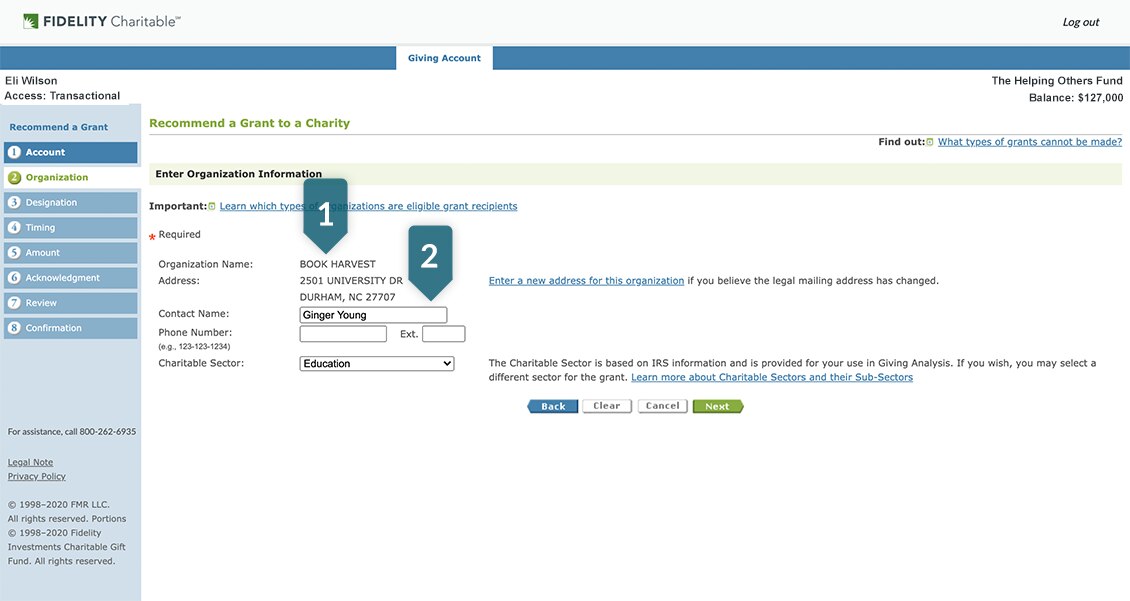 Giving Central Account opening step 3